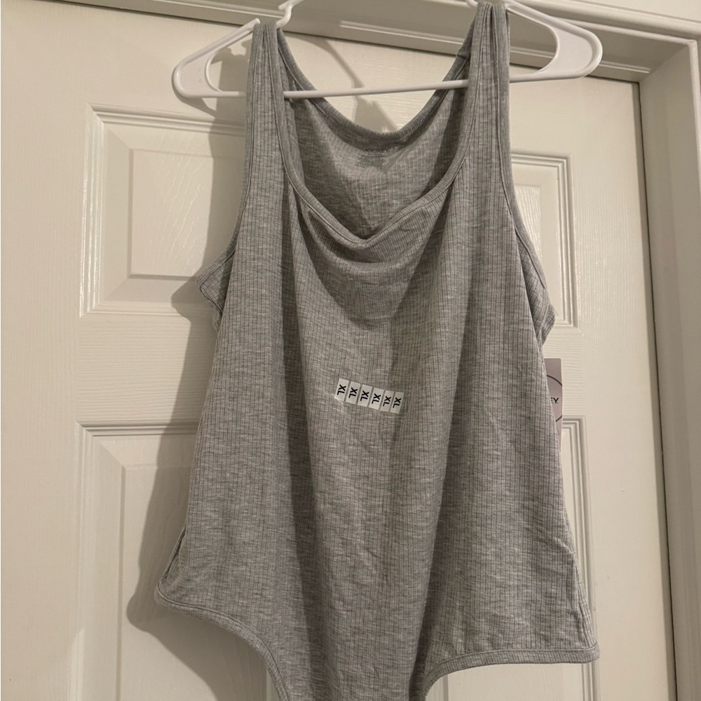 Gray Sleeveless Women's Bodysuit